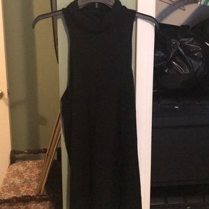 long black turtle neck tank